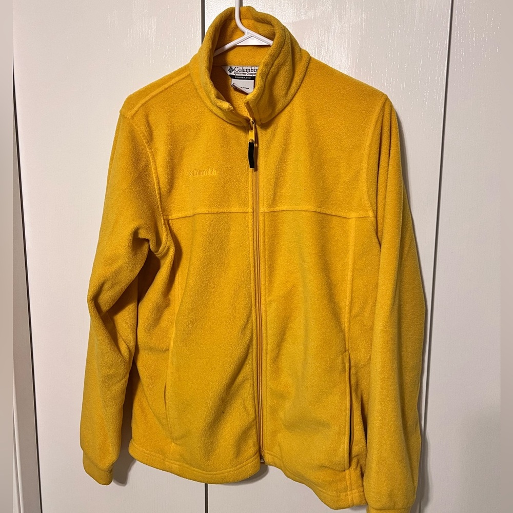 Columbia Yellow Zip-up jacket